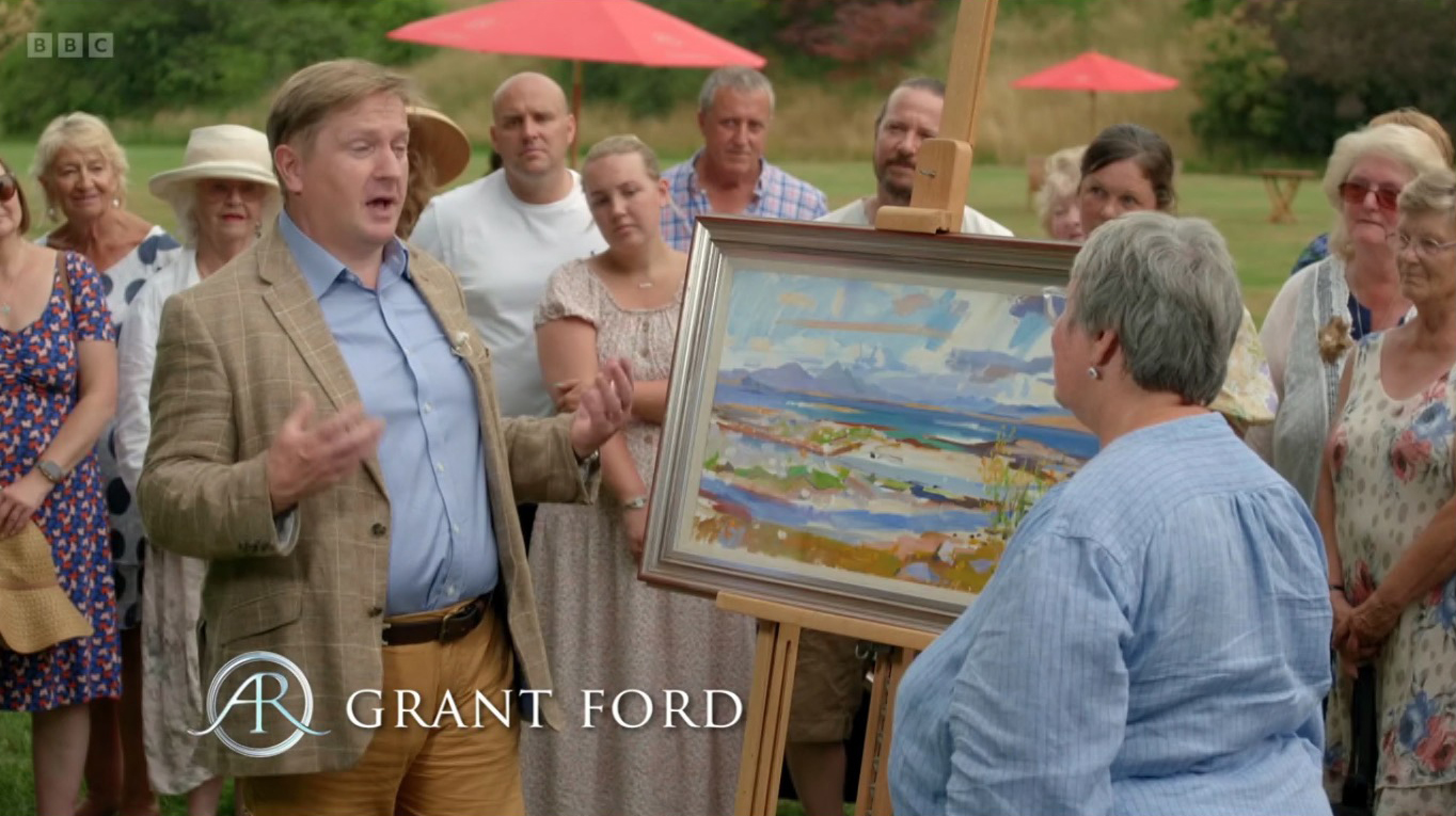 Der Antiquitäten-Roadshow-Experte Grant verriet, dass das Gemälde ein kleines Vermögen wert sei