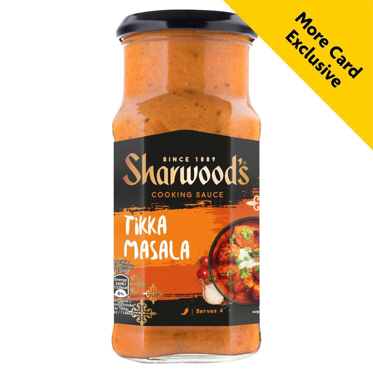 Die Tikka-Masala-Currysauce von Sharwoods ist mit einer Morrisons More-Karte auf 1,75 £ gesunken