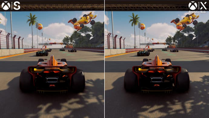 Screenshot der Xbox Series X vs Series S vom Crew Motorfest
