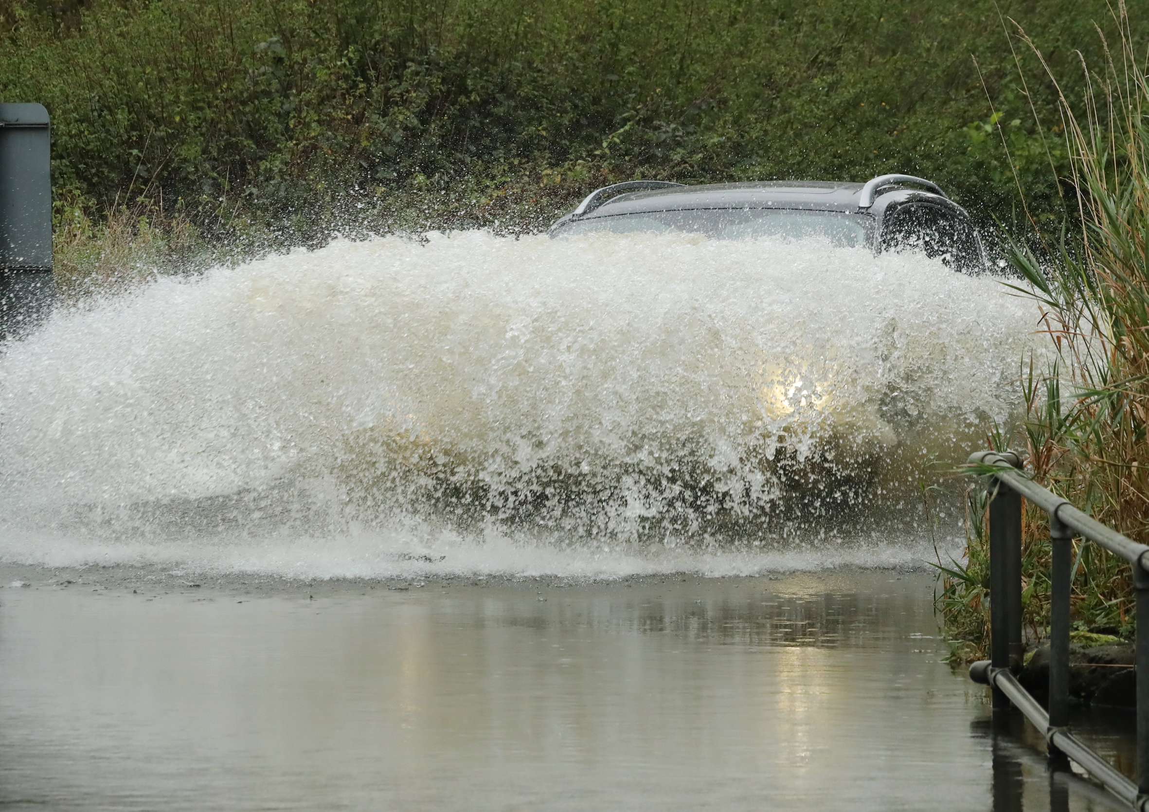 Heftiger Regen führte gestern in Essex zu Überschwemmungen auf den Straßen