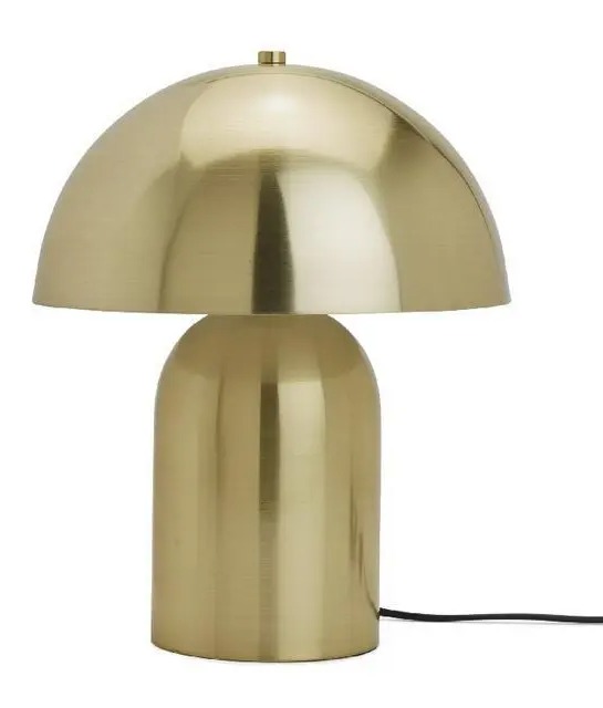 Die Tischlampe „Mushroom“ aus Messing von Sainsbury's Home ist derzeit für 26,66 £ im Angebot