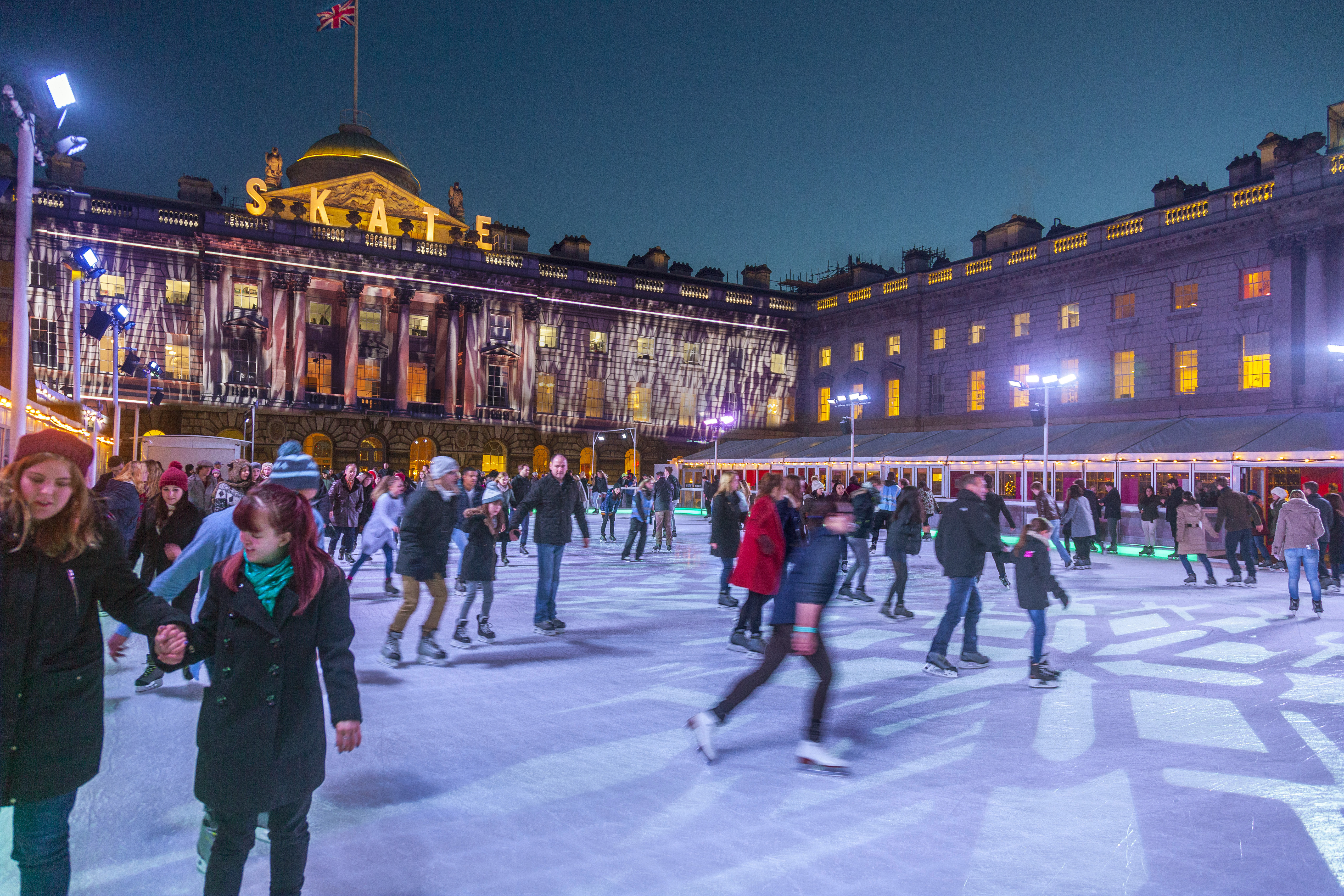 In London wird es mehrere Eisbahnen geben, darunter eine im Somerset House