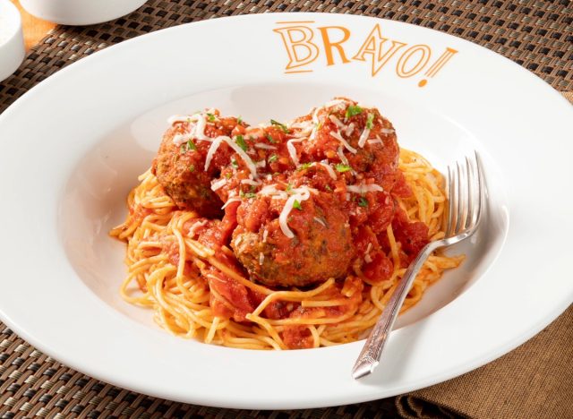 Bravo italienische Küche Spaghetti und Fleischbällchen