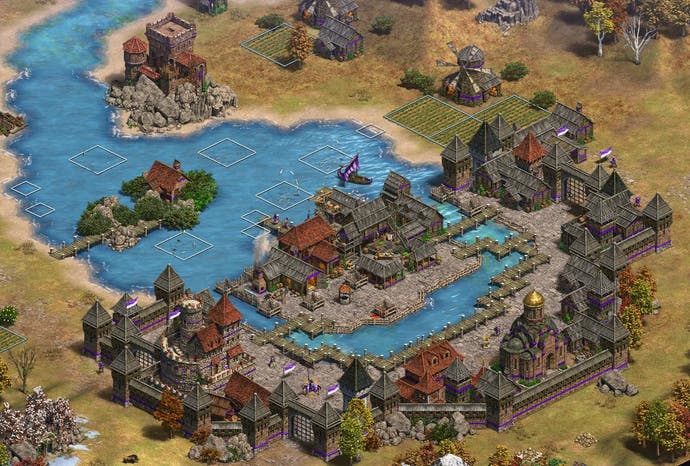 Screenshot von Skyrims Riften, nachgebildet in Age of Empires 2