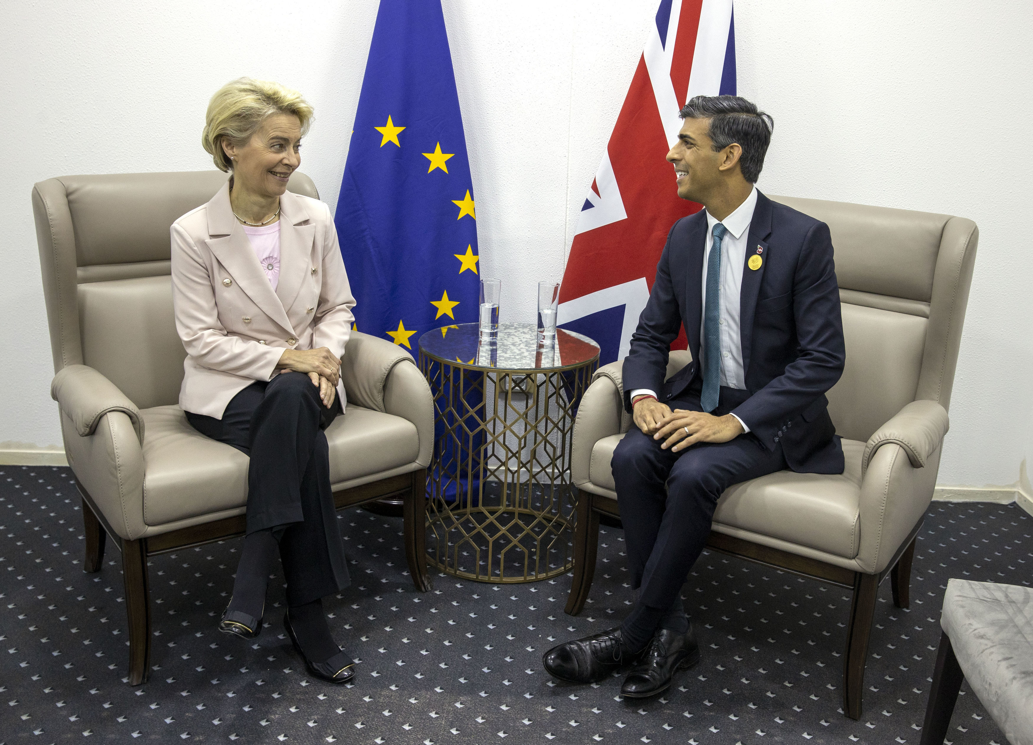 November, 2022: Rishi meets with European Commission President Ursula von der Leyen during the summit