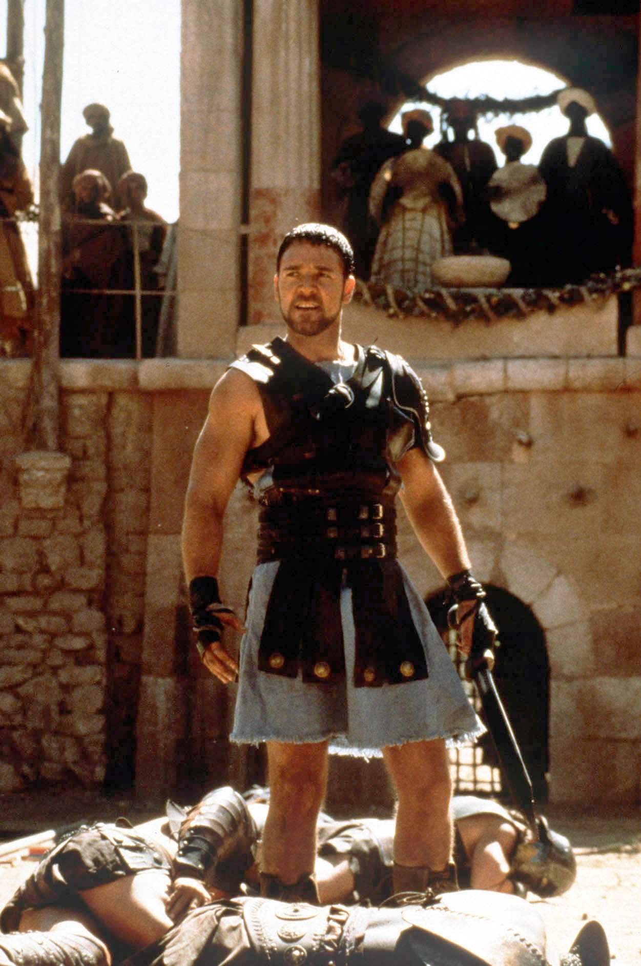 Russell Crowe spielte den römischen General Maximus in Ridley Scotts Originalfilm „Gladiator“.