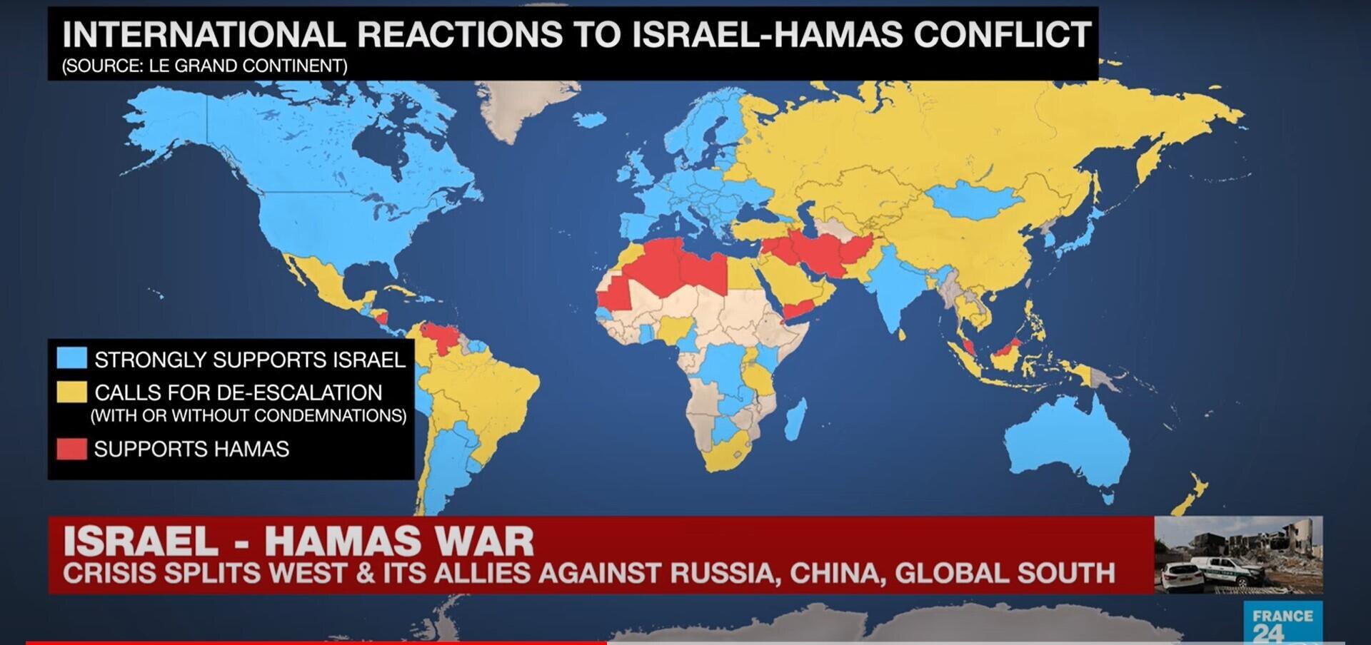 Reactions to the October 7 Hamas attack have split the international community.