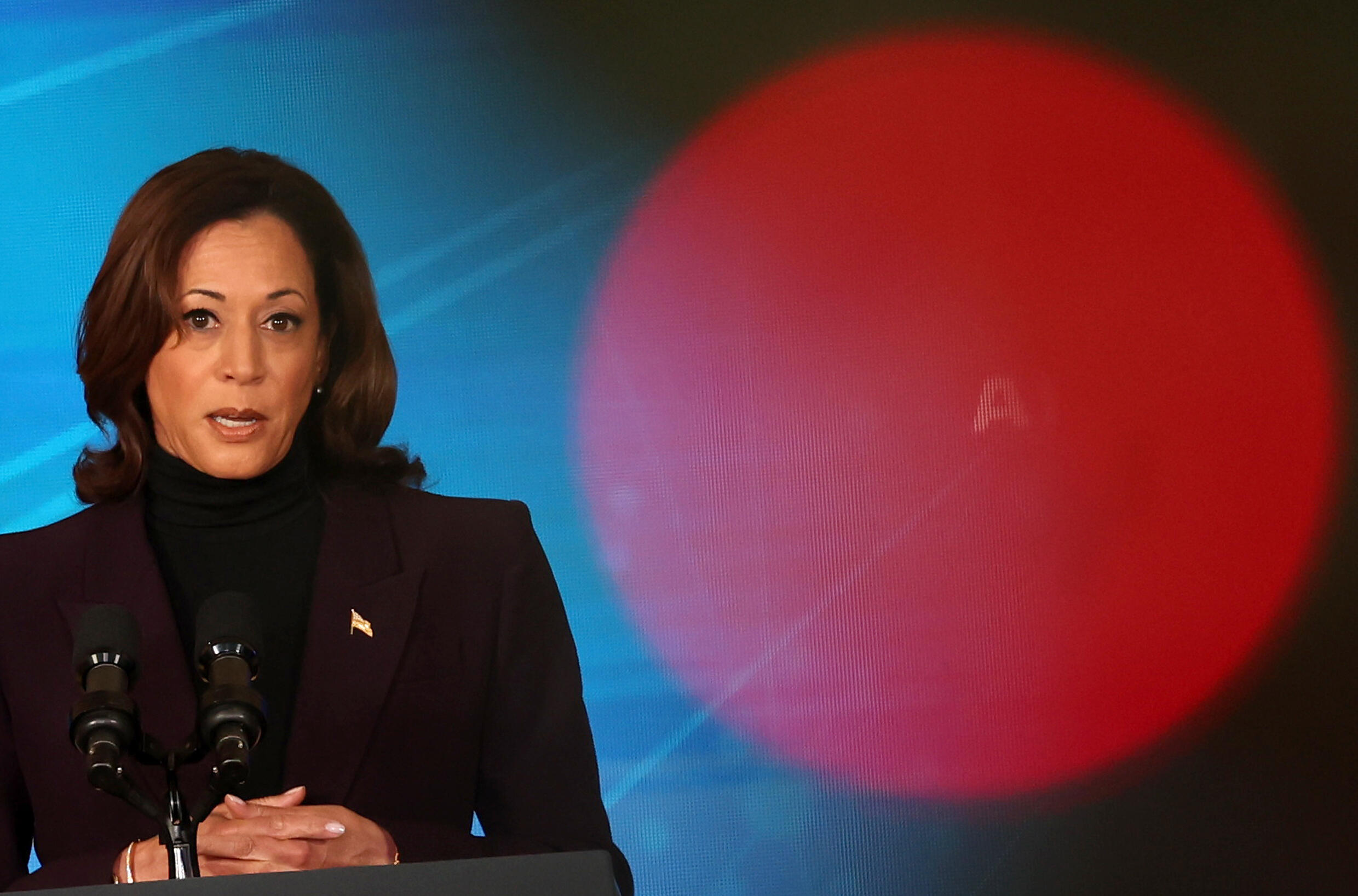 US-Vizepräsidentin Kamala Harris drängte auf Zusammenarbeit bei der Entwicklung der KI.