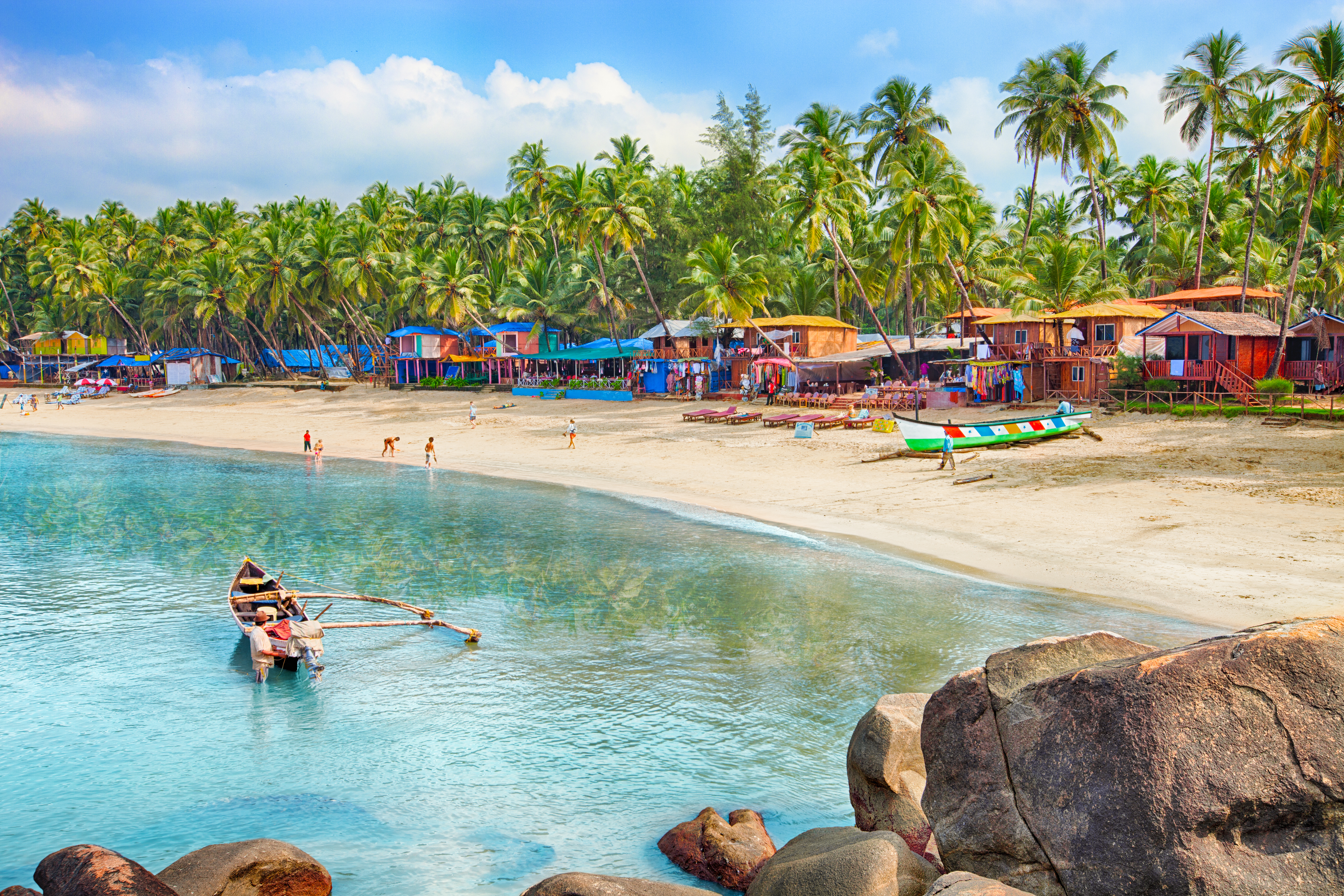 Goa verfügt über mehr als 100 km Küste, wobei einige Strände entspannender sind als andere