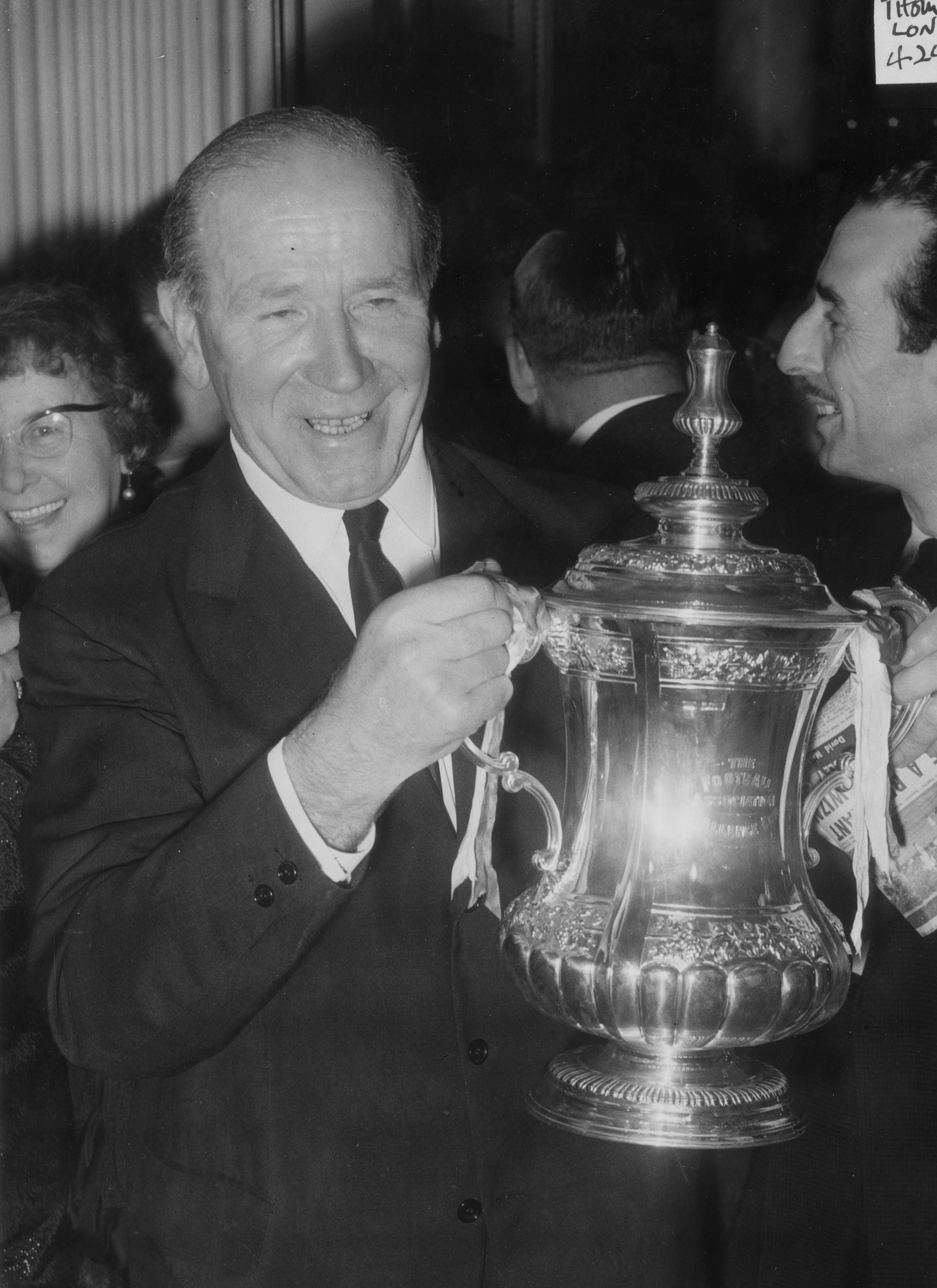 Sir Matt Busby gewinnt das FA-Cup-Finale 1963