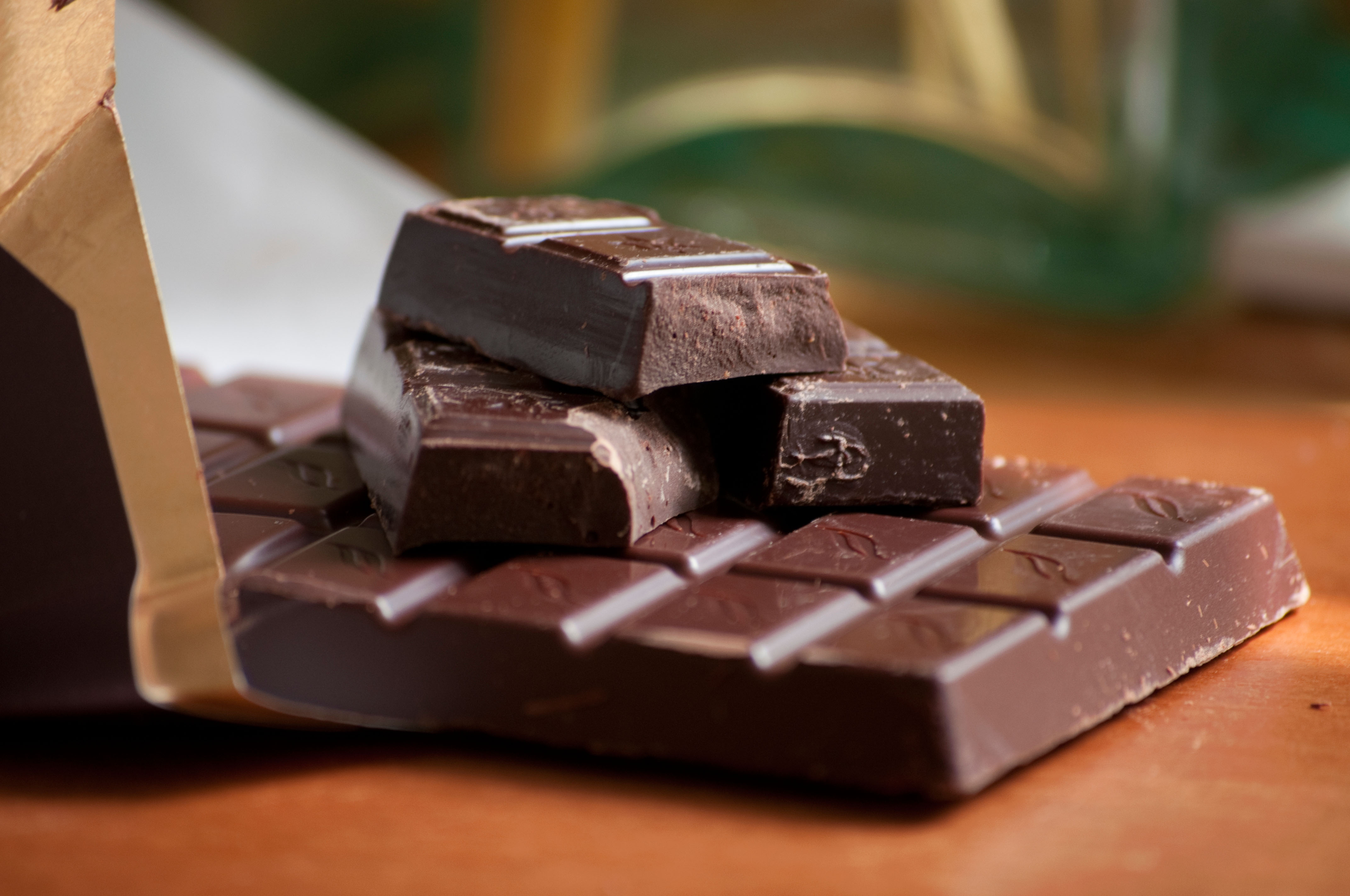 Dark chocolate has more cocoa than milk chocolate