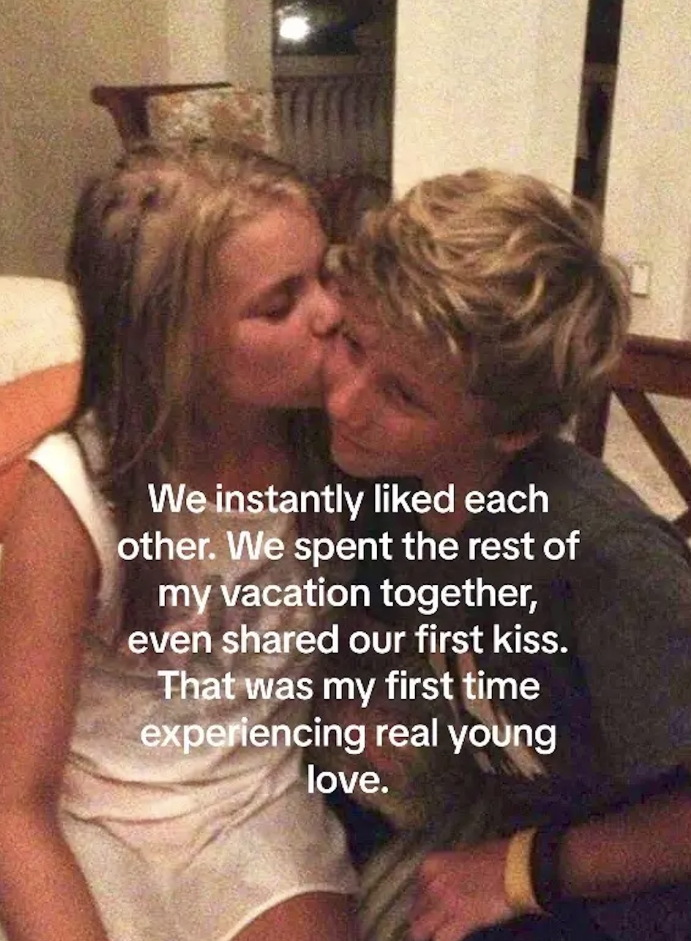 Sie hatten sofort eine Bindung zueinander und küssten sich sogar zum ersten Mal, bevor sie sich verabschiedeten