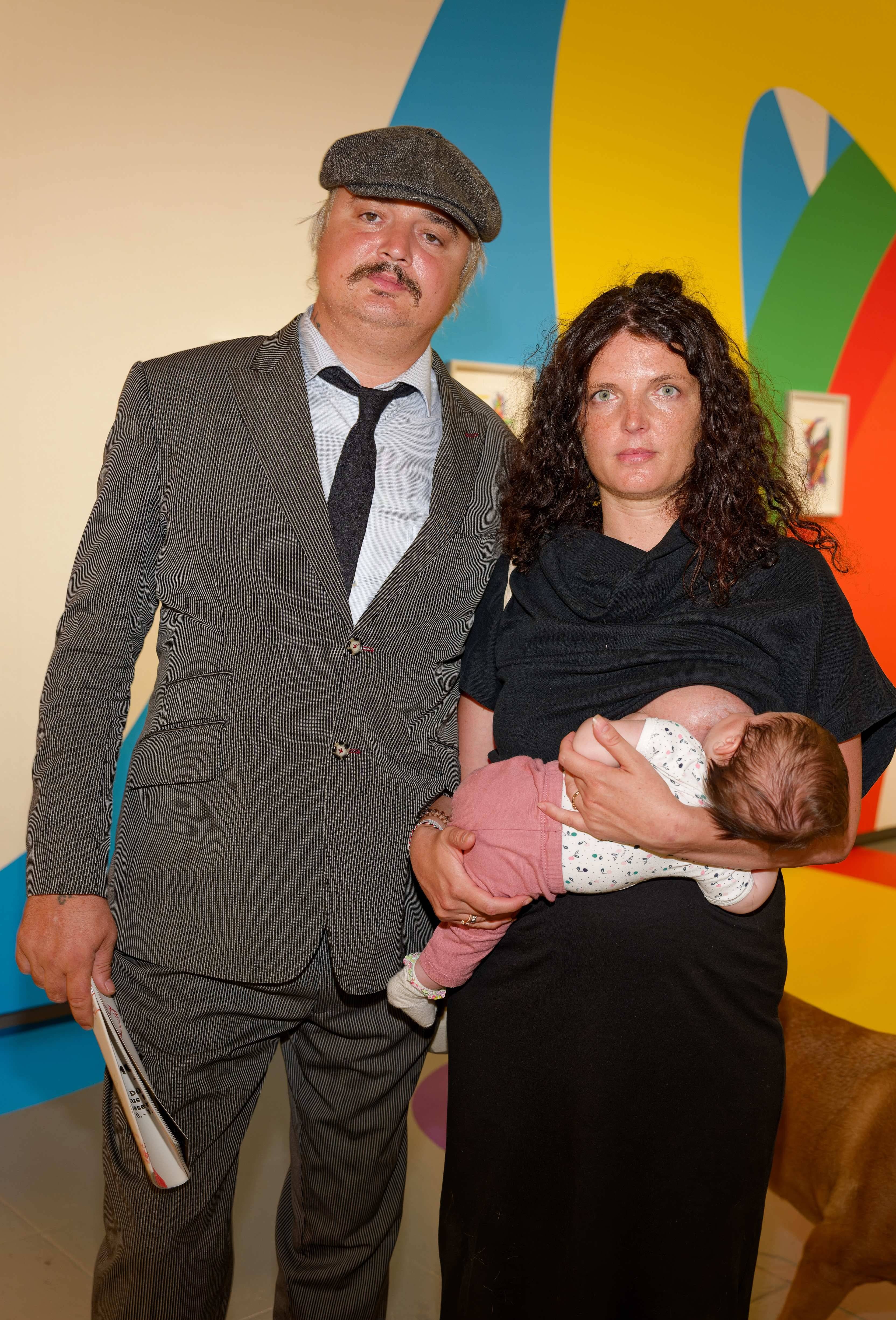 Doherty mit Frau Katia de Vidas und ihrer kleinen Tochter Billie-May