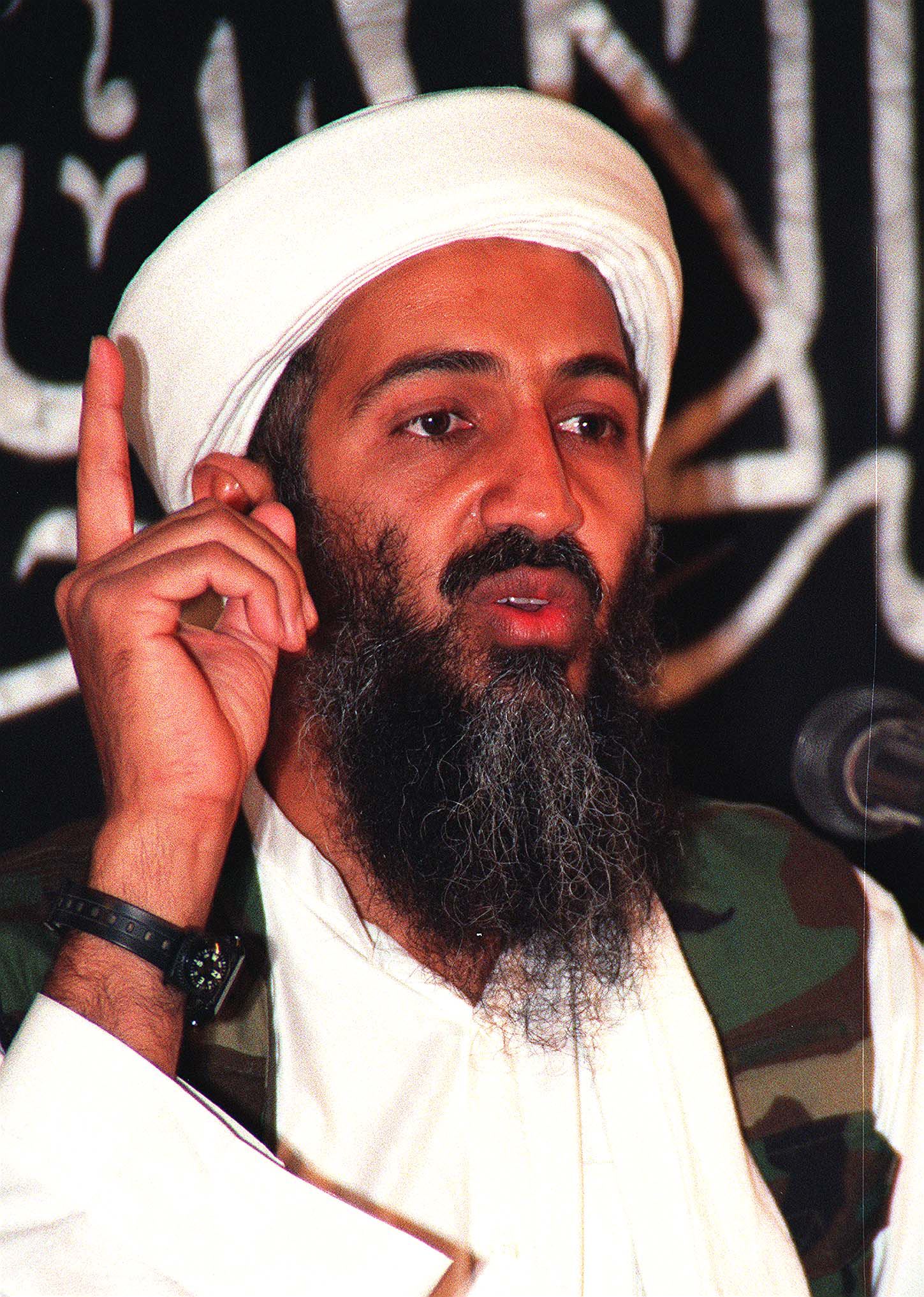 Osama bin Laden, der verstorbene Al-Qaida-Anführer, dessen „Brief an Amerika“ in der App kursiert