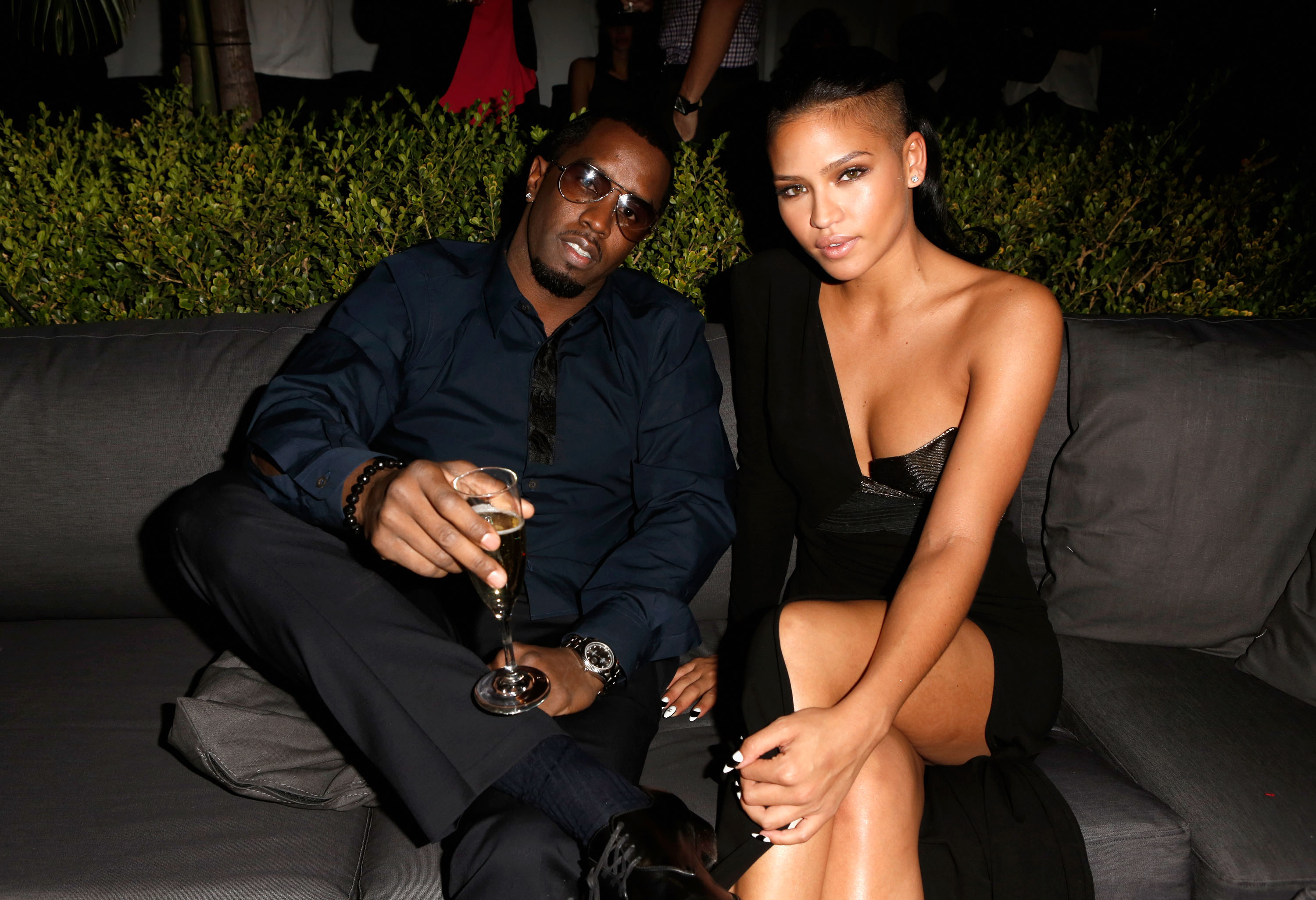 Diddy und Cassie werden im November 2012 auf einer Party im Chateau Marmont Hotel in West Hollywood gesehen