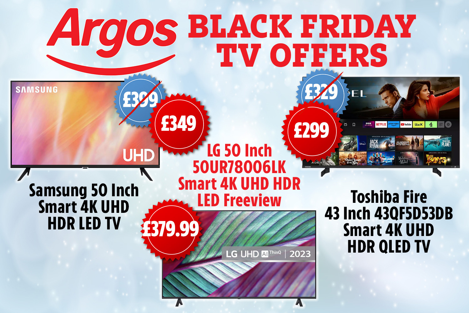 Argos is offering great prices on TVs