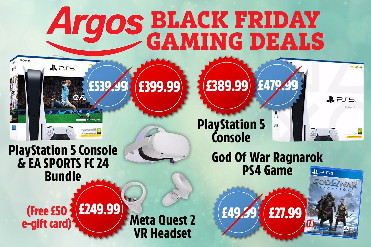 Live gaming deals on Argos