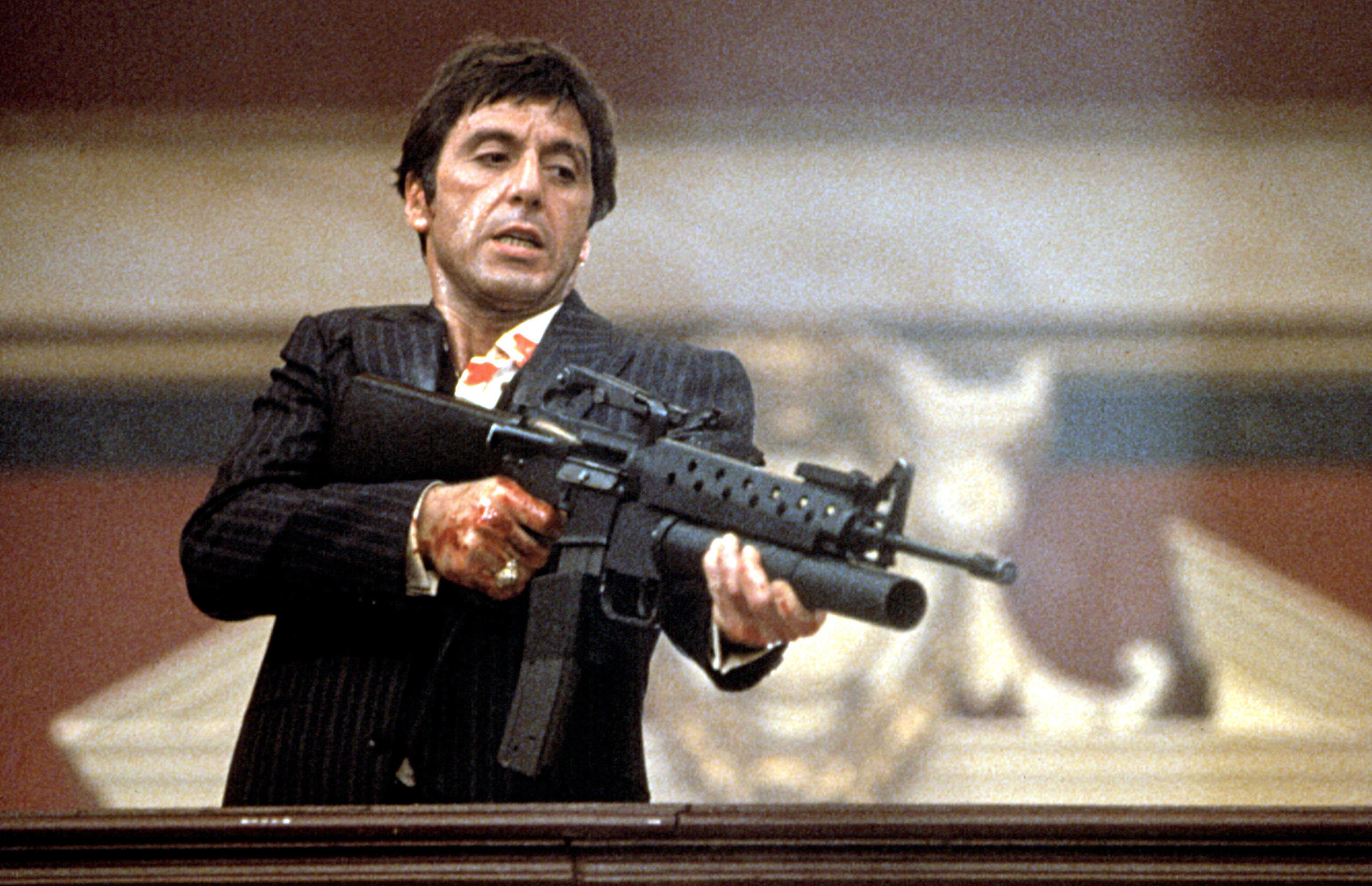 Al Pacino in einer Szene aus dem Gangsterfilm Scarface
