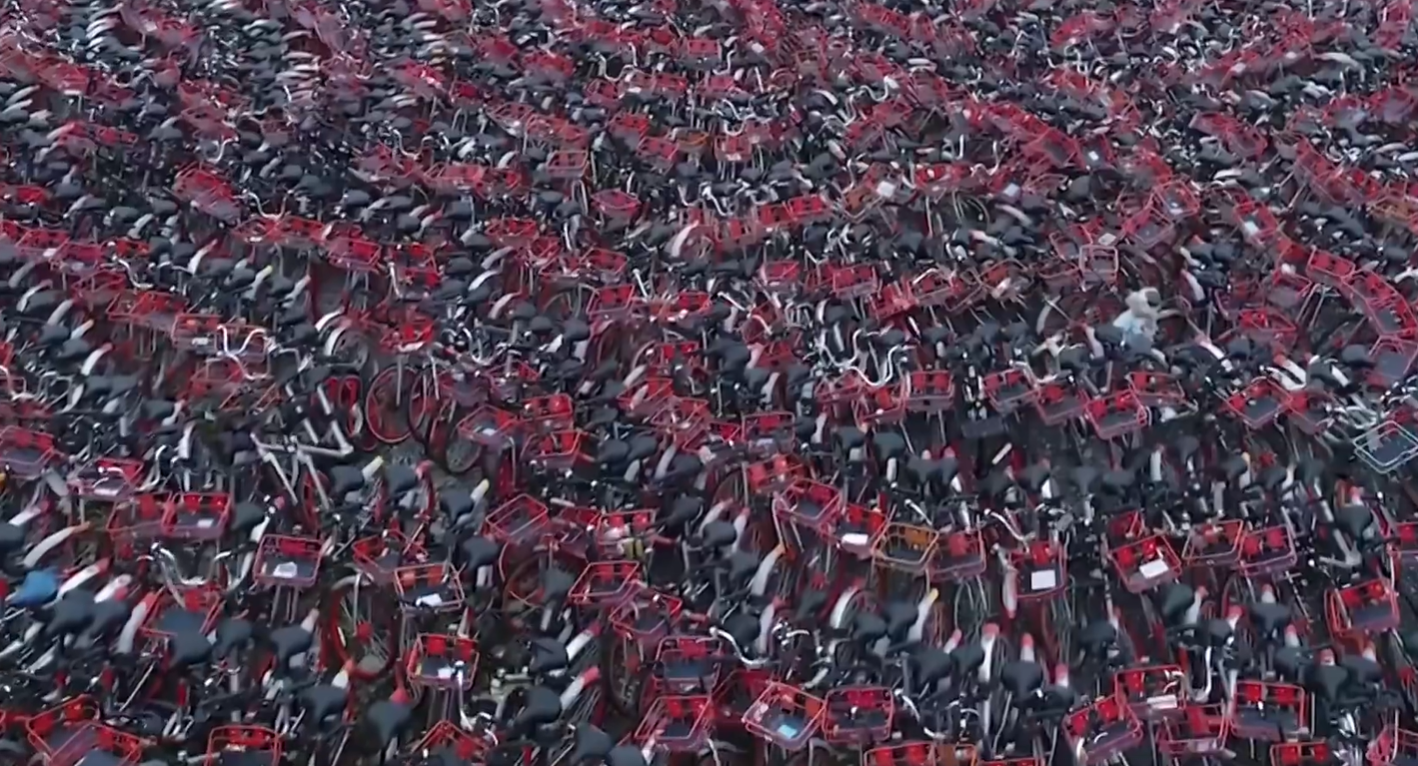 Rund 70 verschiedene Firmen haben Fahrräder in ihren Firmenfarben abgeschafft