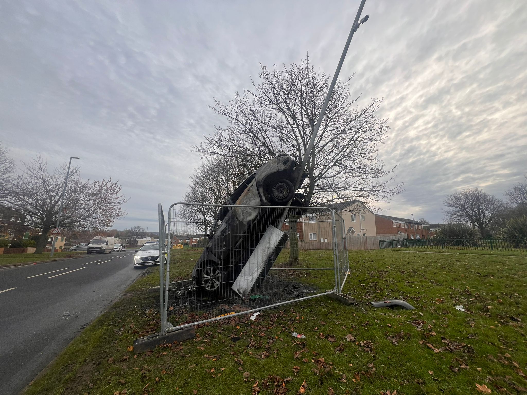 Dramatische Bilder zeigen die Folgen eines nächtlichen Unfalls in Middlesbrough