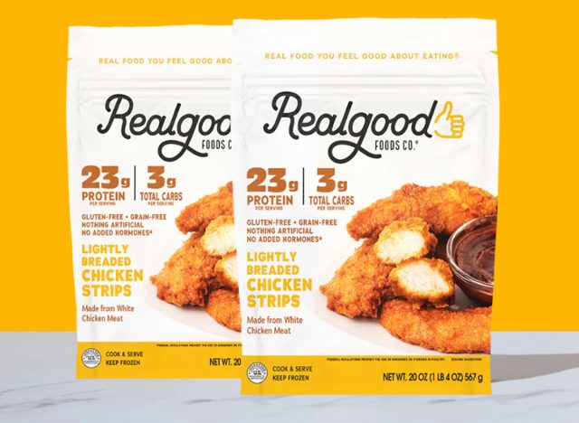 Leicht panierte Hähnchenbruststreifen von Realgood Foods
