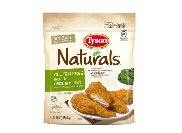 Glutenfreie panierte Hähnchenbruststreifen von Tyson Naturals