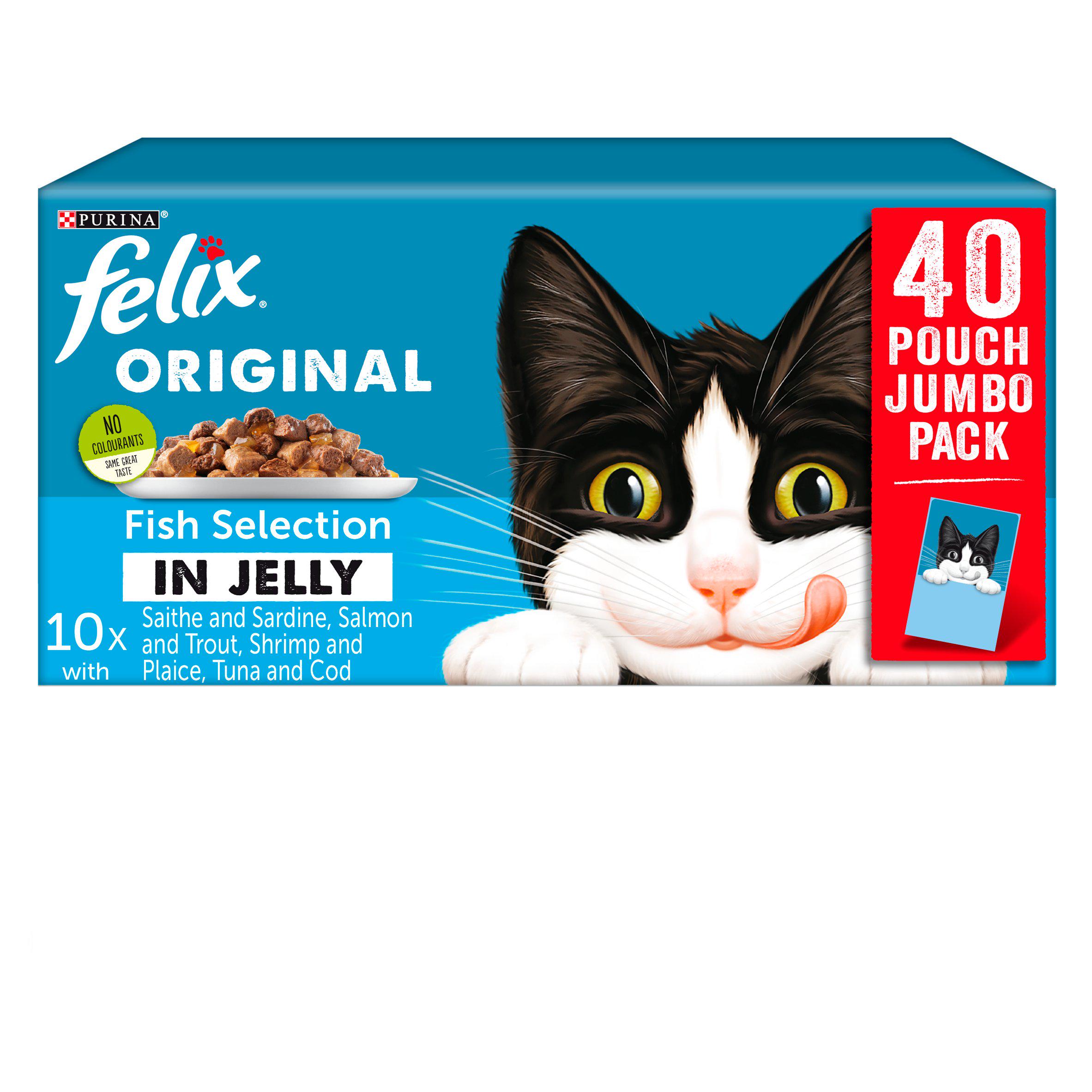Diese 40-Beutel-Packung Felix-Katzenfutter ist um 34 % teurer als die Kosten