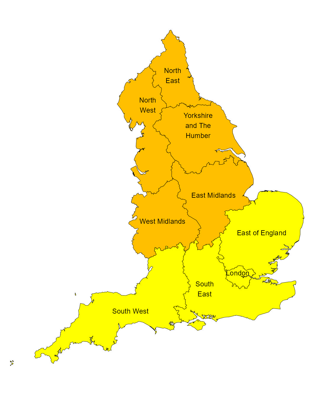 Für Teile Englands wurden bernsteinfarbene und gelbe Erkältungswarnungen herausgegeben