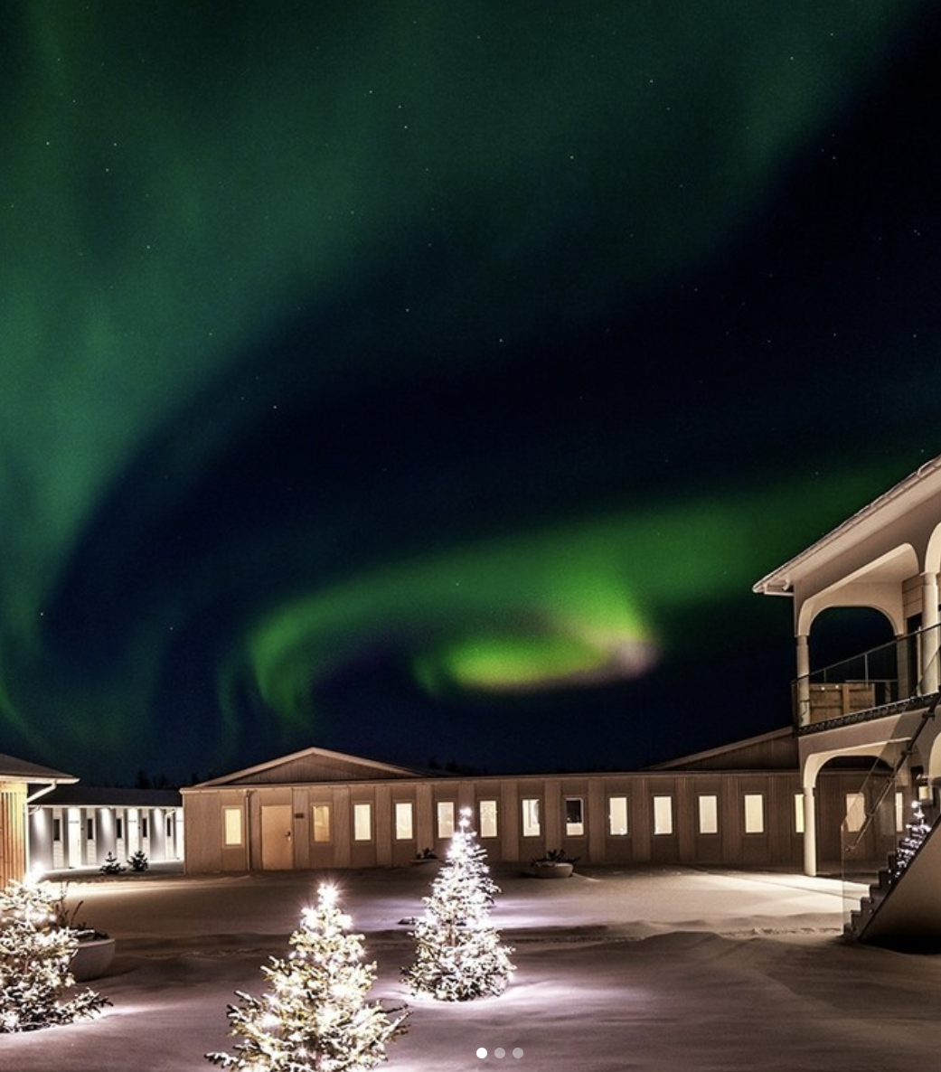 Der atemberaubende Rückzugsort in Island bietet Ausblicke auf die berühmten Nordlichter