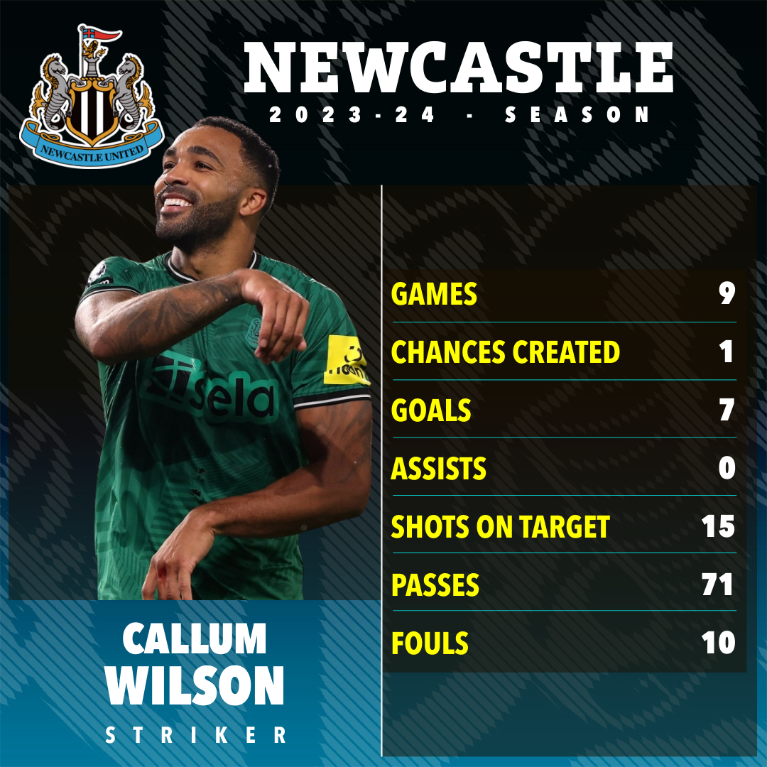 Callum Wilson wird für Newcastle die Spitzenposition einnehmen