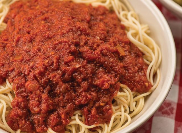 Spaghetti mit Fleischsauce bei Buca di Beppo