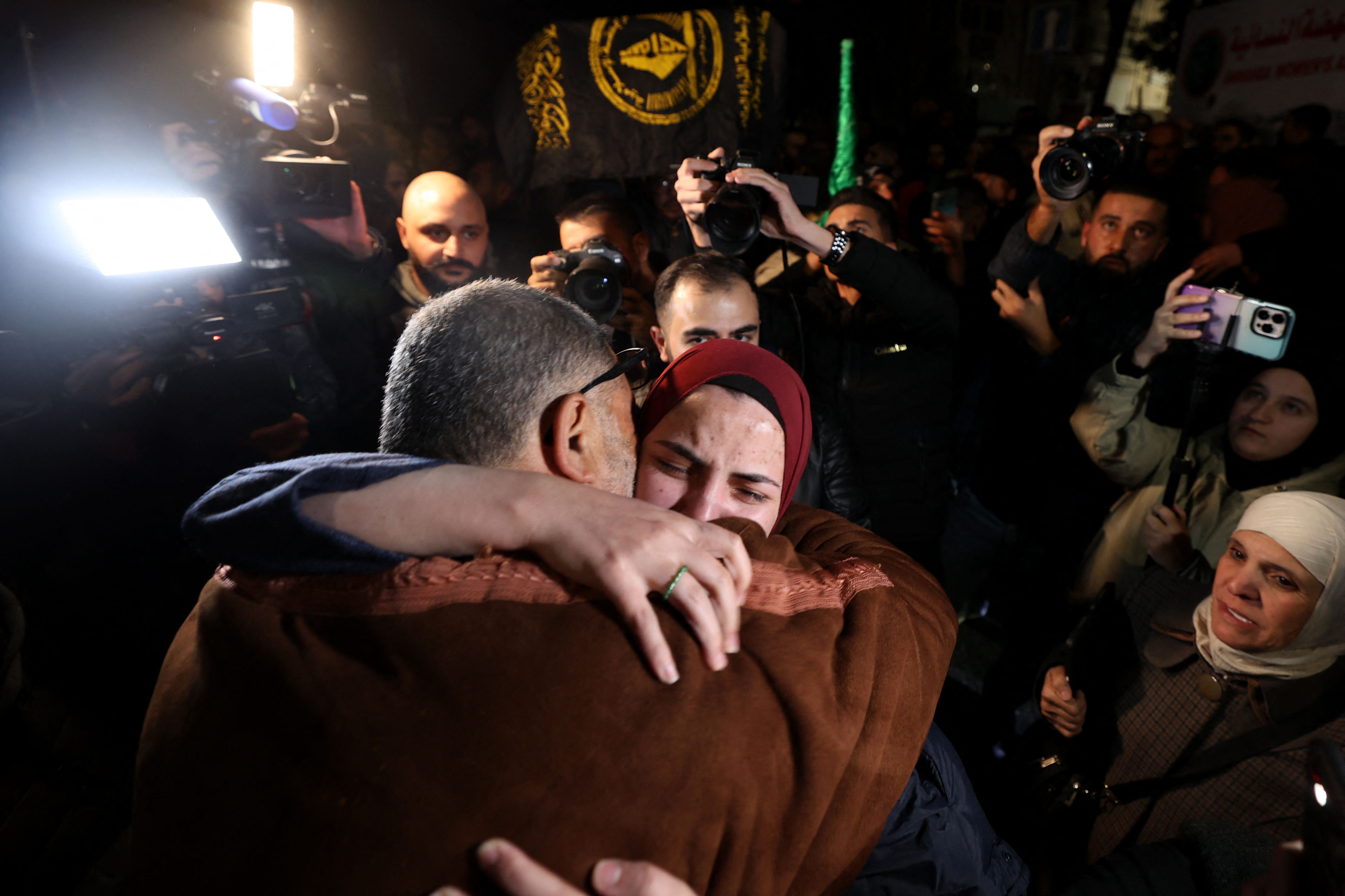 240 in Israel festgehaltene palästinensische Gefangene wurden während des Waffenstillstandsabkommens freigelassen