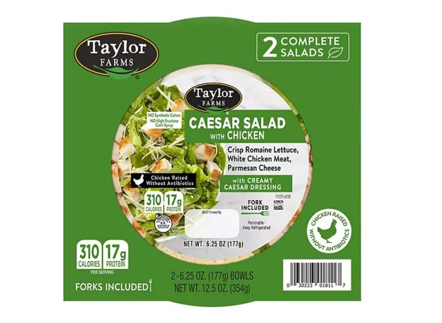 Taylor Farms Caesar Salad Bowl with Chicken 