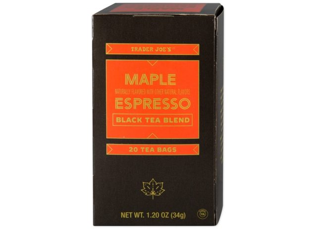 trader joe's maple espresso black tea blend