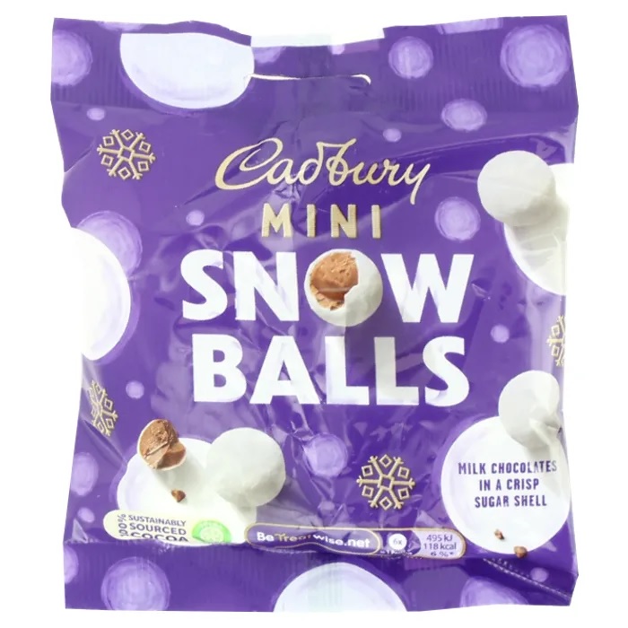 Cadbury Mini-Schneebälle kosten bei Poundland 1,35 £