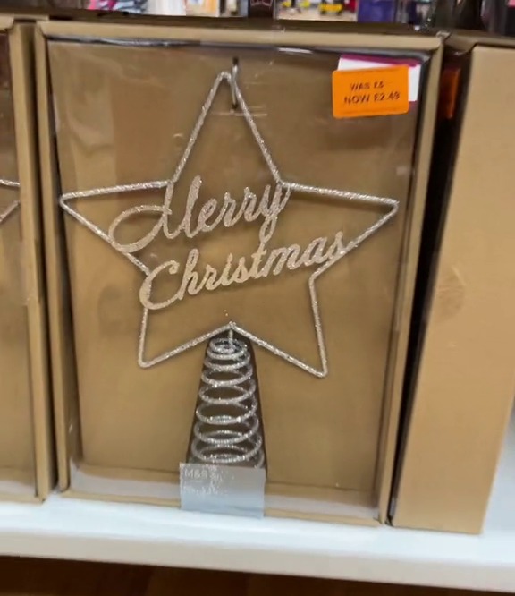 There was a tree topper for just £2.49