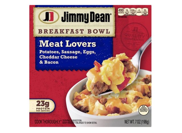 Jimmy Dean Frozen Meat Lovers Frühstücksschüssel