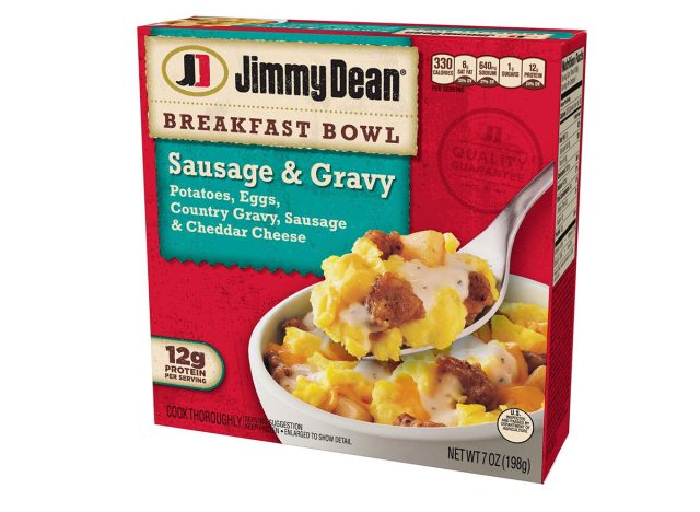 Jimmy Dean-Country-Soße Cheddar-Kartoffeln-Frühstücksschüssel