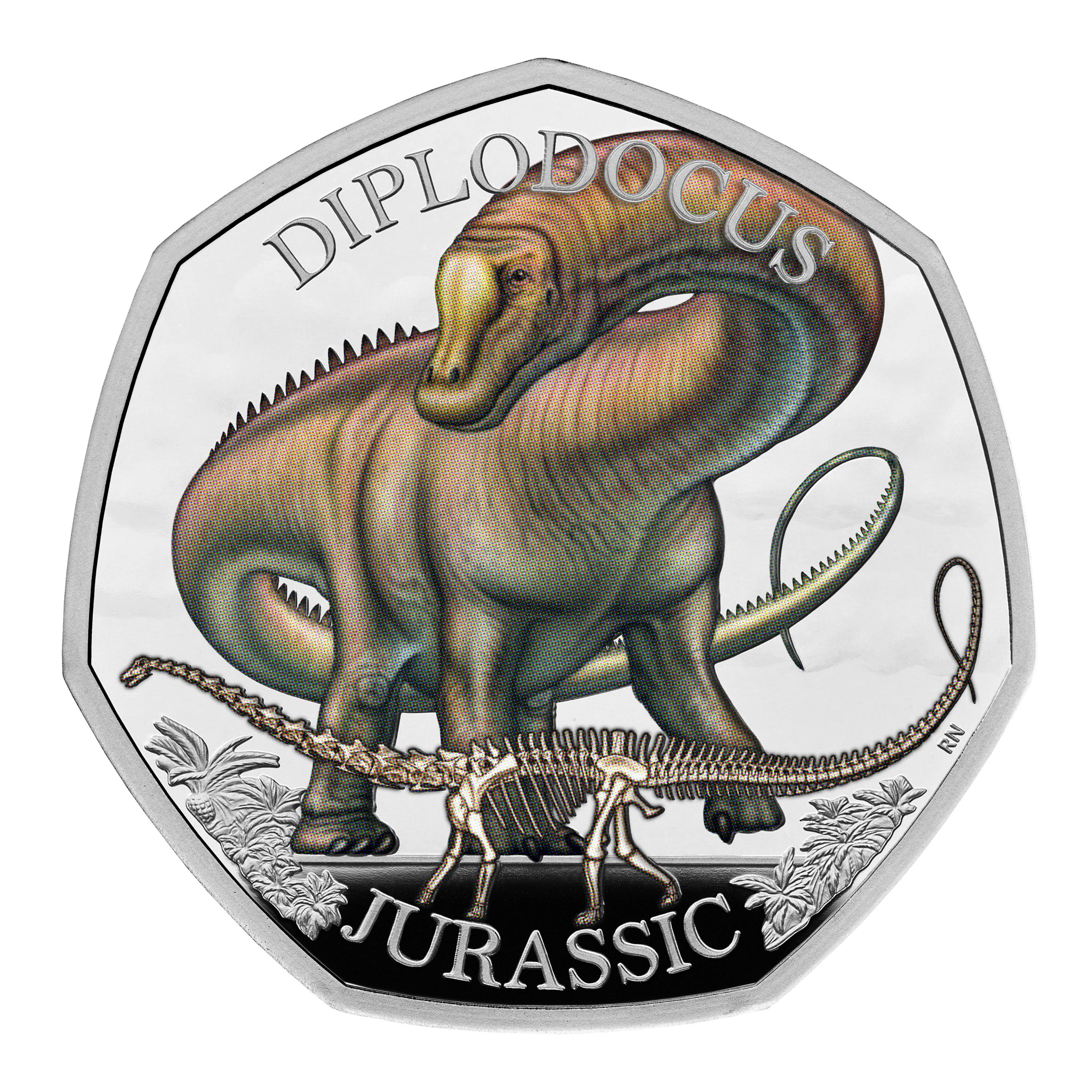 Das Set, zu dem auch der Diplodocus gehörte, wurde vom Künstler Robert Nicholls entworfen