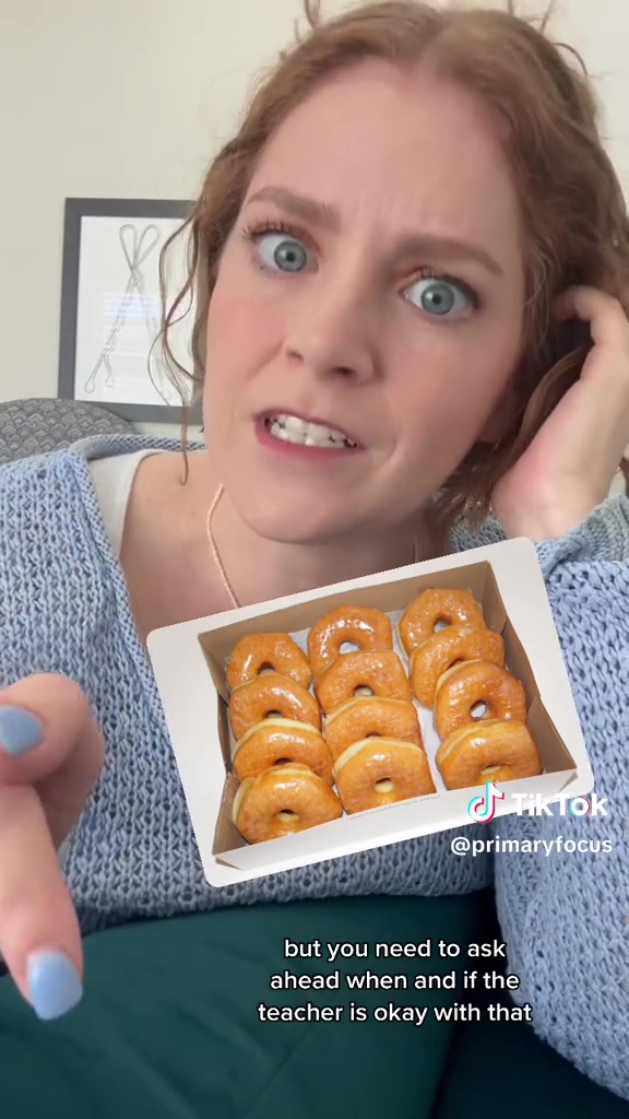 Natalie bemerkte, dass Donuts keine gute Idee seien