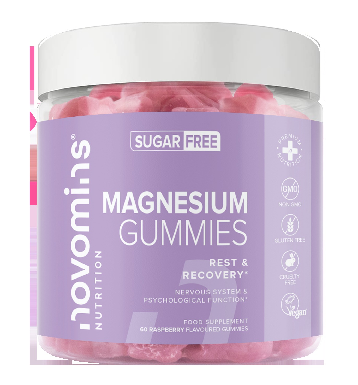 Die Magnesiumgummis von Novomin enthalten Magnesiumcitrat