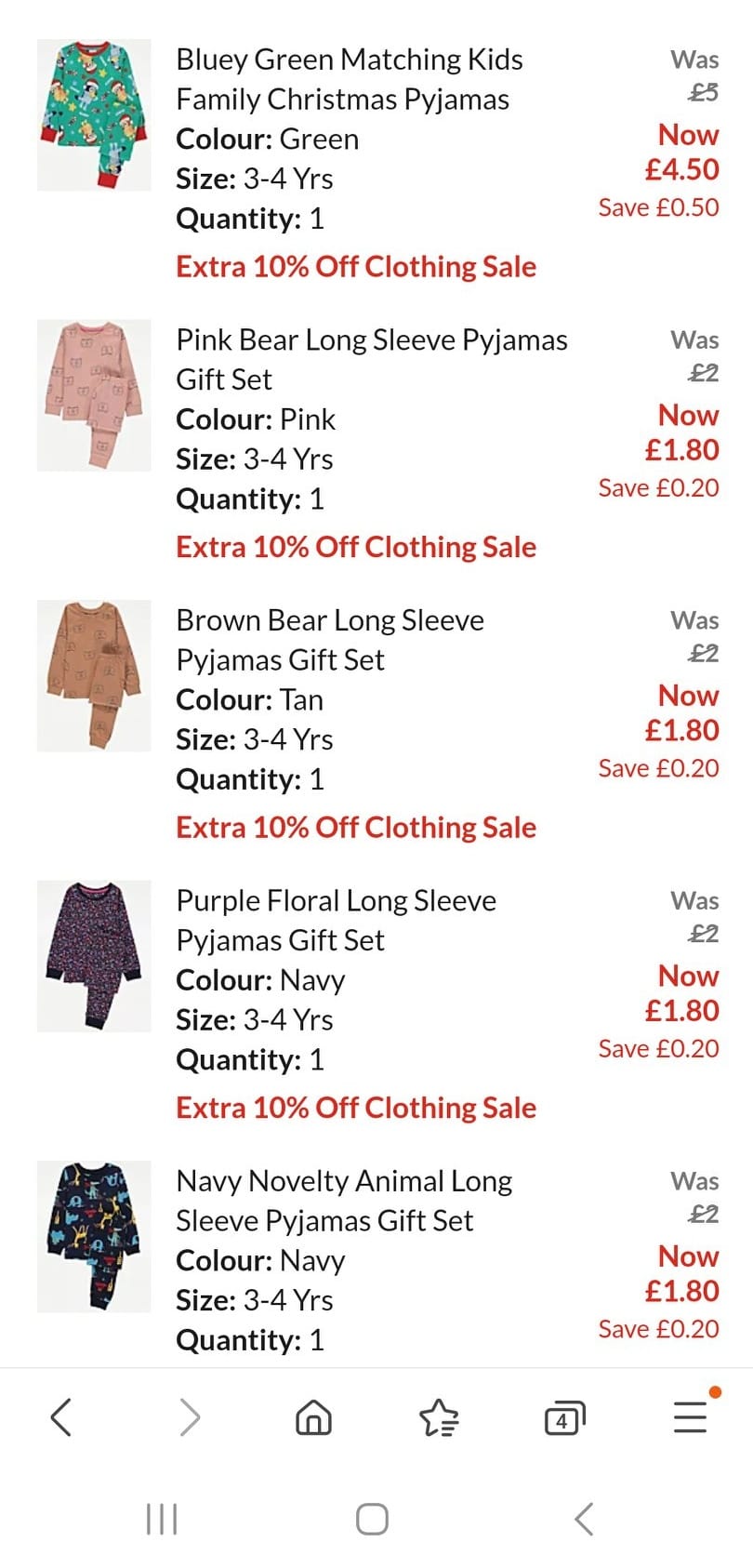 Viele Kleidungsstücke kosten mittlerweile nur noch 1,80 £
