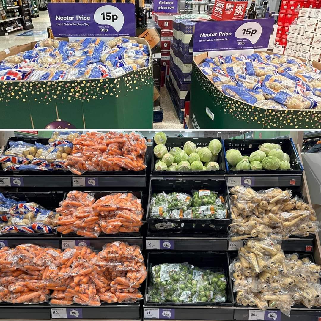 Sainsburys hat auch sein Gemüse stark reduziert – es kostet nur 19 Pence