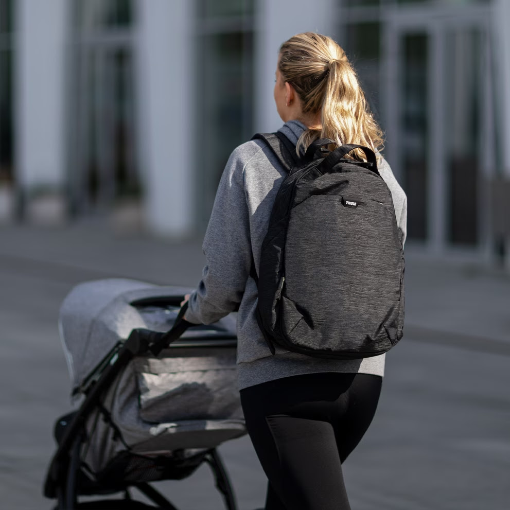 The Thule changing backpack is practical and stylish