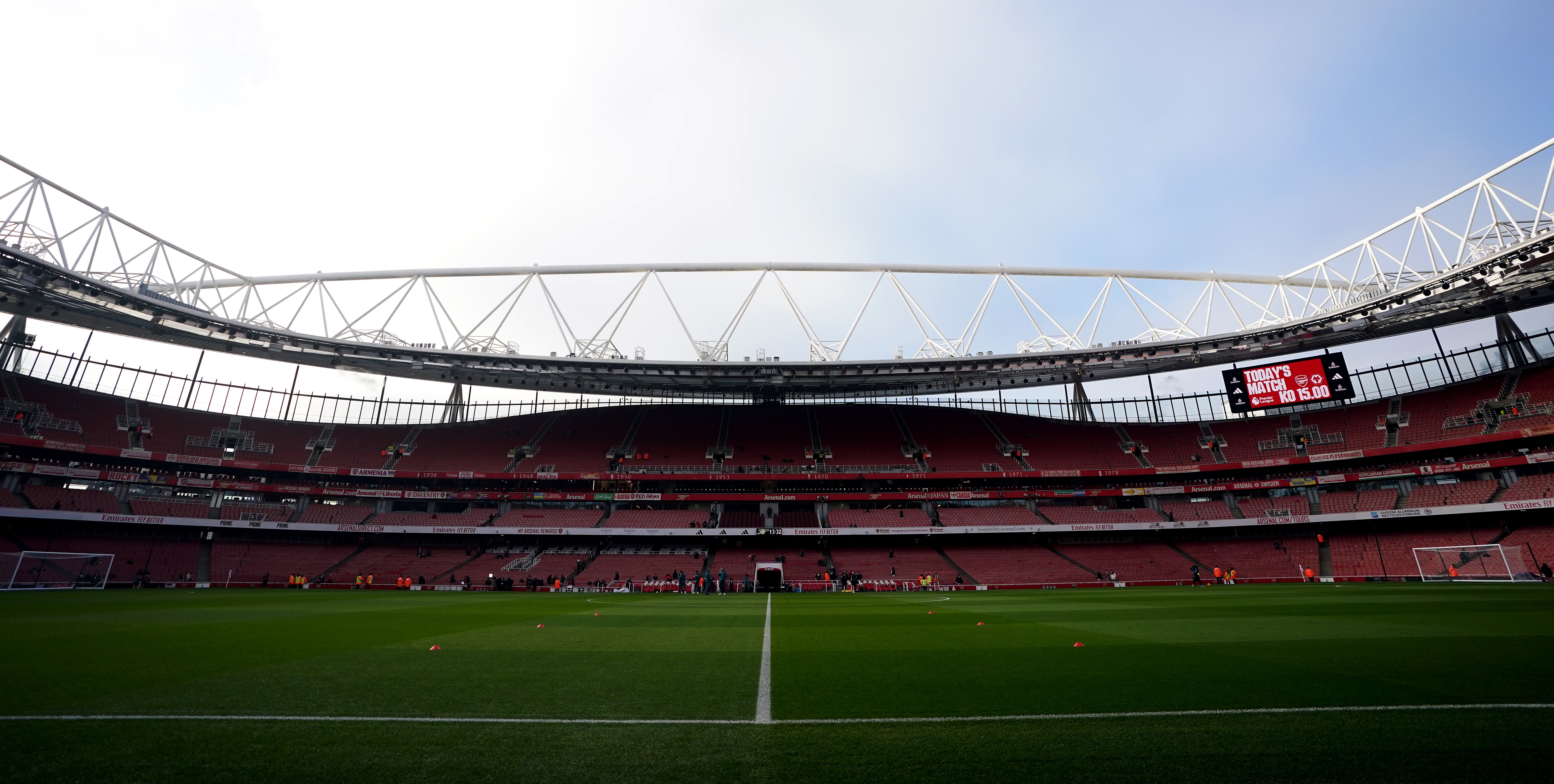 Here's how the Emirates looks now - certainly less cosy!