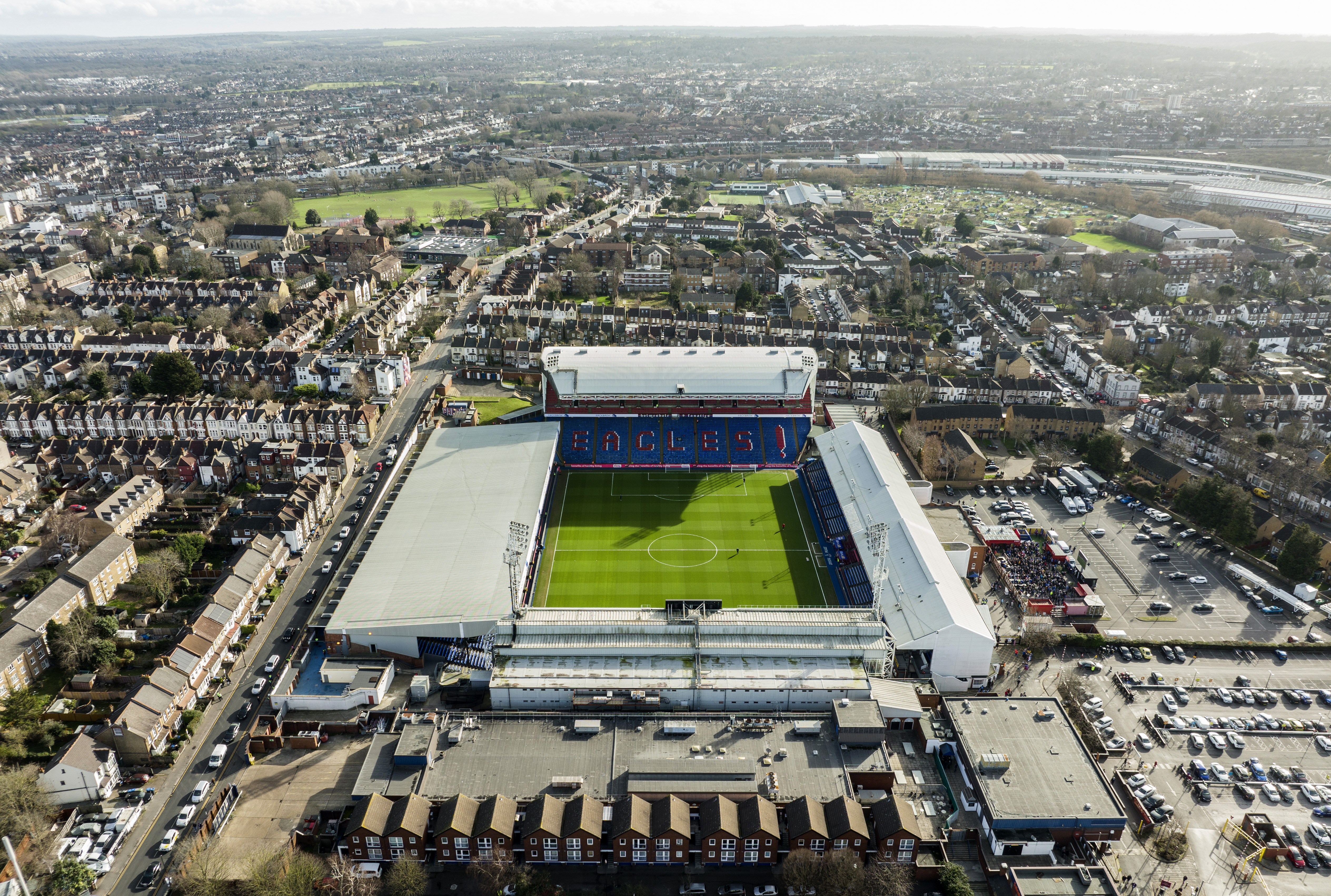 The Crystal Palace ground of the modern day slots into the neighbourhood
