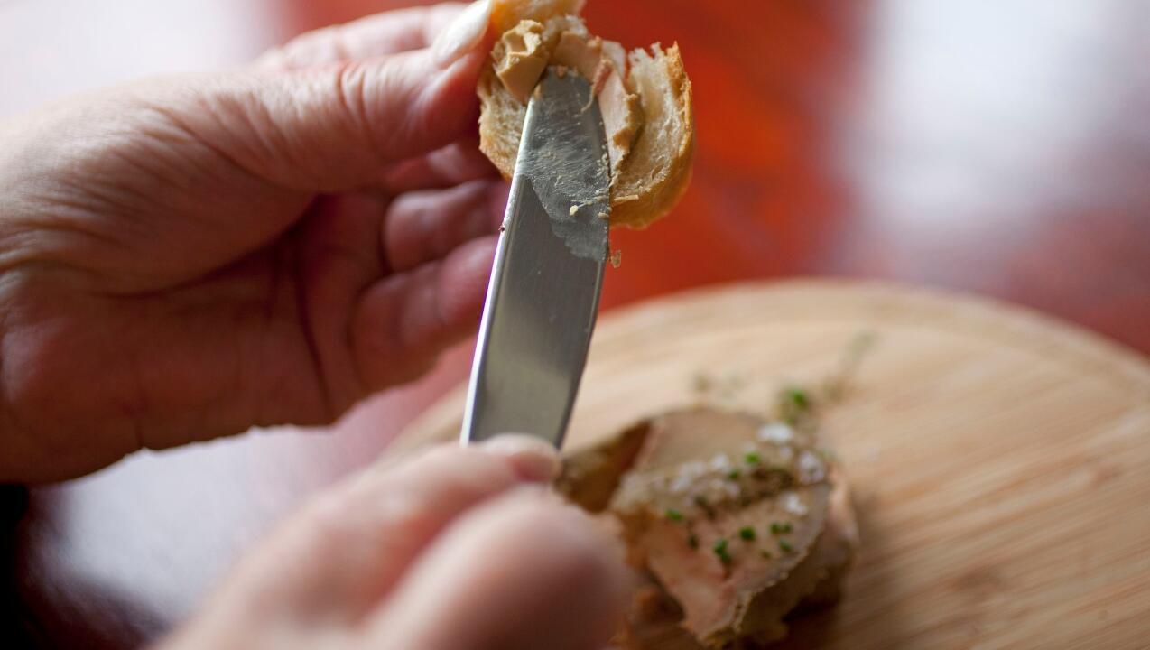 Foie gras is a staple of French Christmas and New Year's feasts.