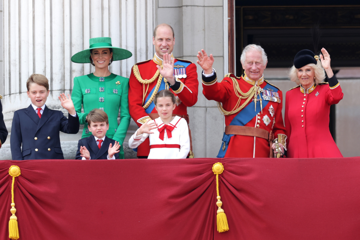 Royal Family Trooping the Colour Balcony 2023