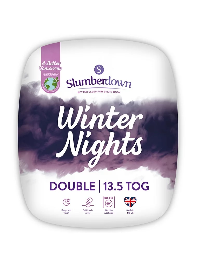 Schlafen Sie gut mit dieser doppelten Bettdecke von Slumberdown Winter Nights, günstiger bei Asda von 26 £ auf 13 £