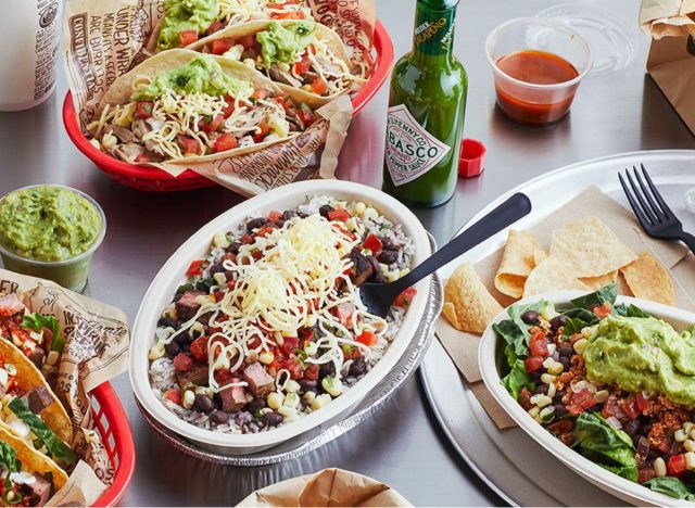 Chipotle-Burrito-Bowls und Tacos
